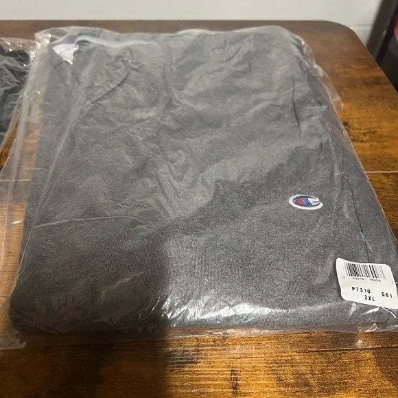 Champion men’s pants joggers light weight closed bottom size XXL NEW 2XL gray - Picture 5 of 5